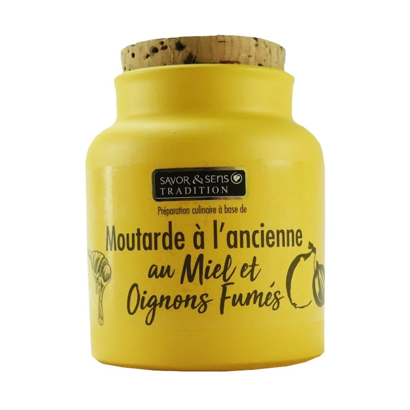 Savor et Sens moutarde au miel et oignon fumé